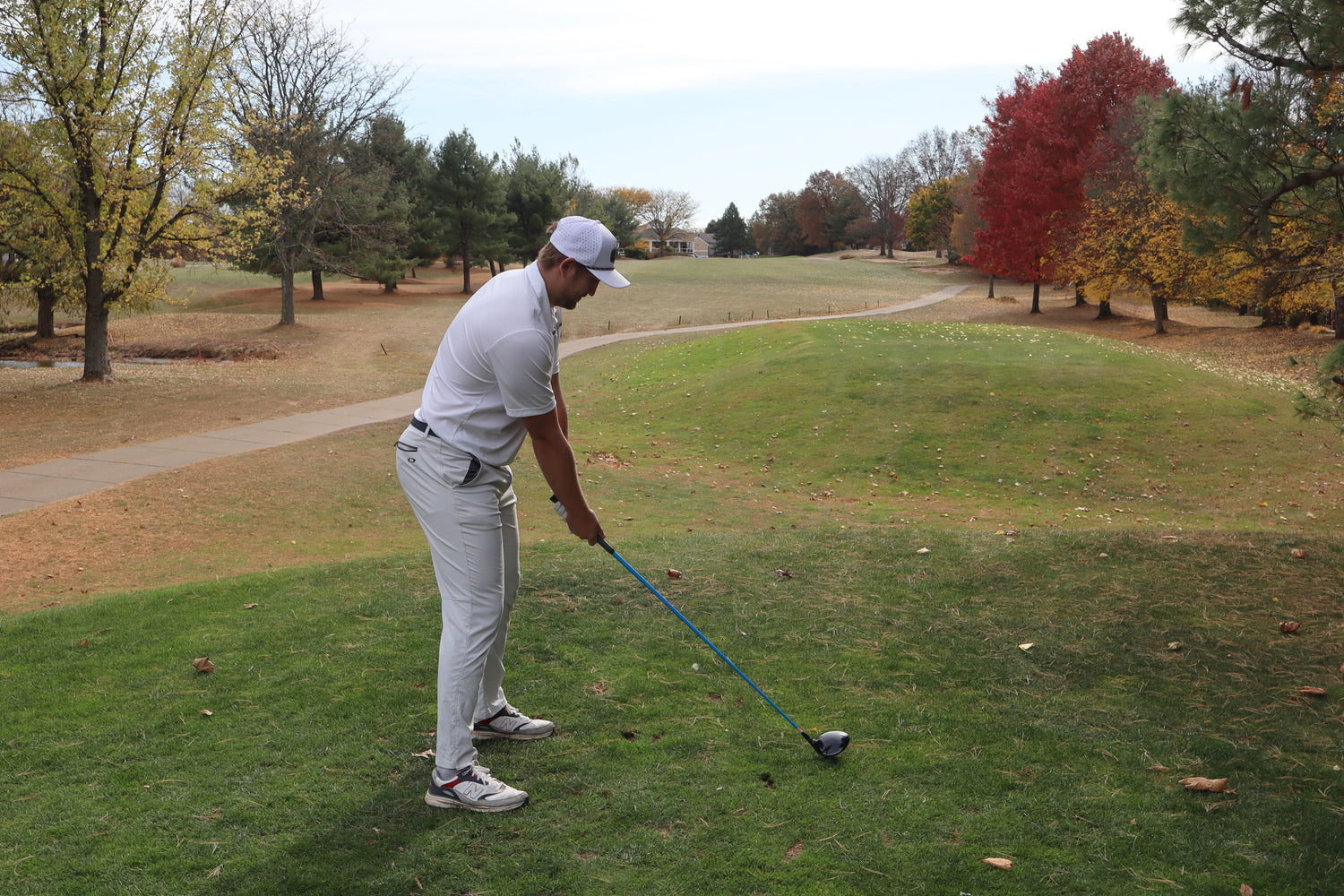 Golfer working on increase rotational power and mobility