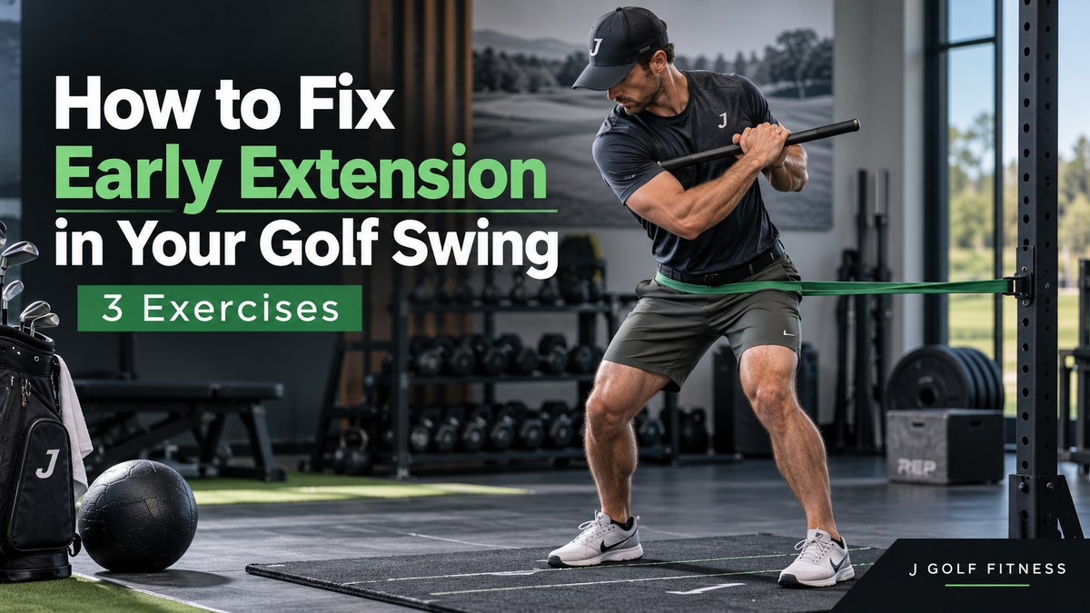 How to Fix Early Extension in Your Golf Swing: 3 Exercises
